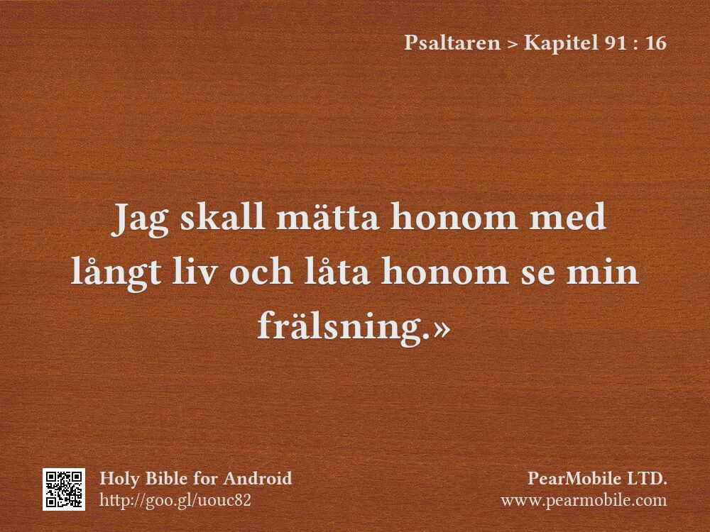 Psaltaren, Kapitel 91:16